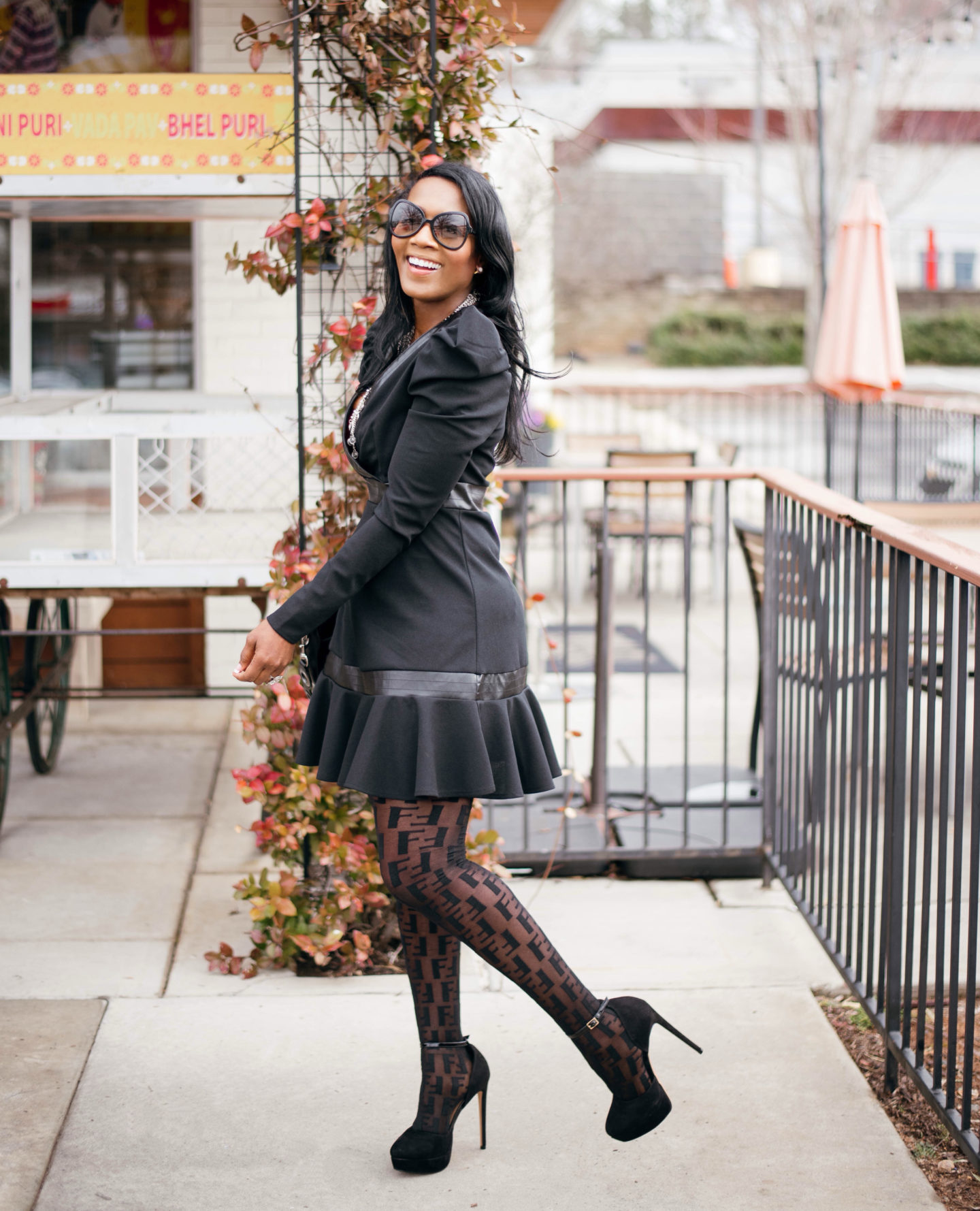 How to wear tights with that little black dress - Fashionmylegs